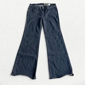 DKNY Jeans Dark Denim Wide Leg Pants